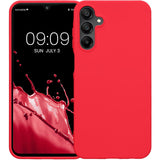 Husă matte roșu Samsung S24 FE, vedere laterală stânga, design ultrasub­țire