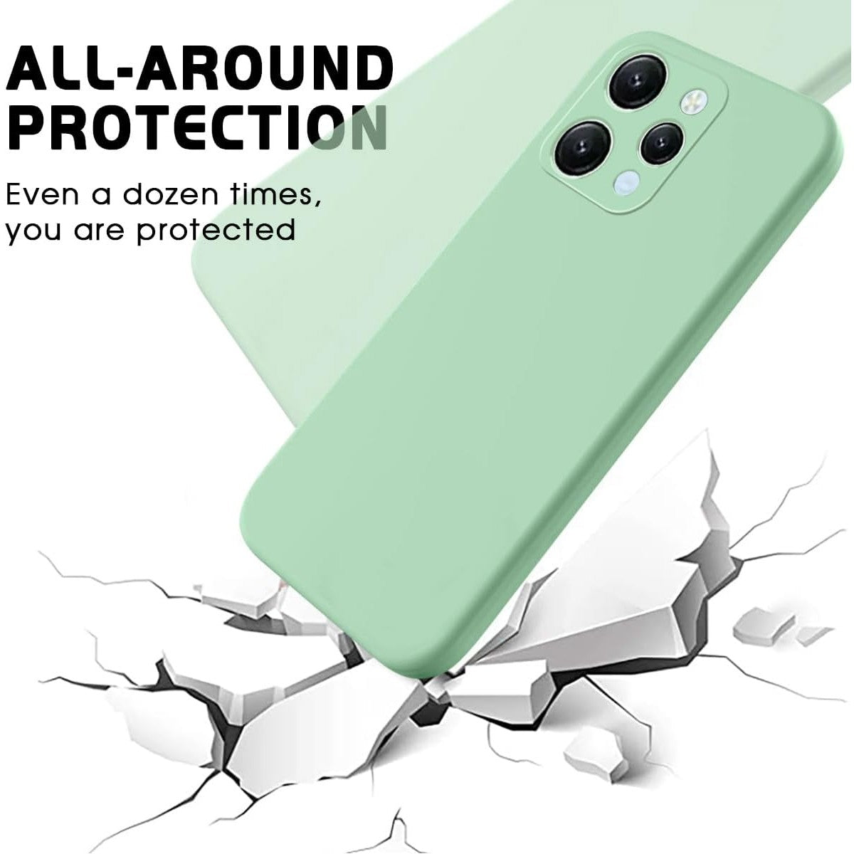 Husa de Protectie Matte TPU, Vivimall, pentru Xiaomi Redmi 12, Protectie Camera, Antisoc, Antizgariere, Antialunecare, Acoperire Completa, Verde - vivimall.ro