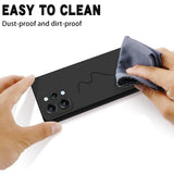 Husa de Protectie Matte TPU, Vivimall, pentru Xiaomi Redmi 12, Protectie Camera, Antisoc, Antizgariere, Antialunecare, Acoperire Completa, Negru - vivimall.ro
