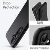 Husa de Protectie Matte TPU, Vivimall, pentru Xiaomi Redmi 13C, Protectie Camera, Antisoc, Antizgariere, Antialunecare, Acoperire Completa, Negru - vivimall.ro