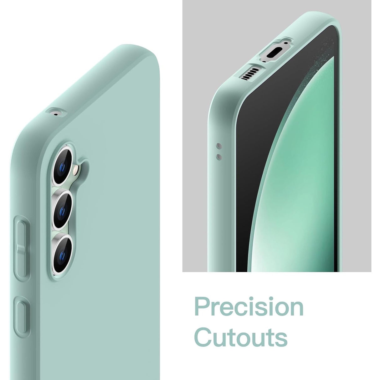 Husa de Protectie Matte TPU, Vivimall, pentru Xiaomi Redmi 13C, Protectie Camera, Antisoc, Antizgariere, Antialunecare, Acoperire Completa, Verde - vivimall.ro