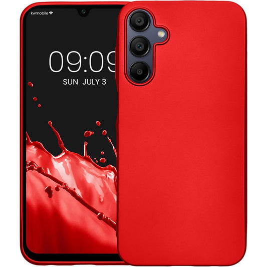 Husa de Protectie Matte TPU, Vivimall, pentru Xiaomi Redmi 13C, Protectie Camera, Antisoc, Antizgariere, Antialunecare, Acoperire Completa, Rosu - vivimall.ro