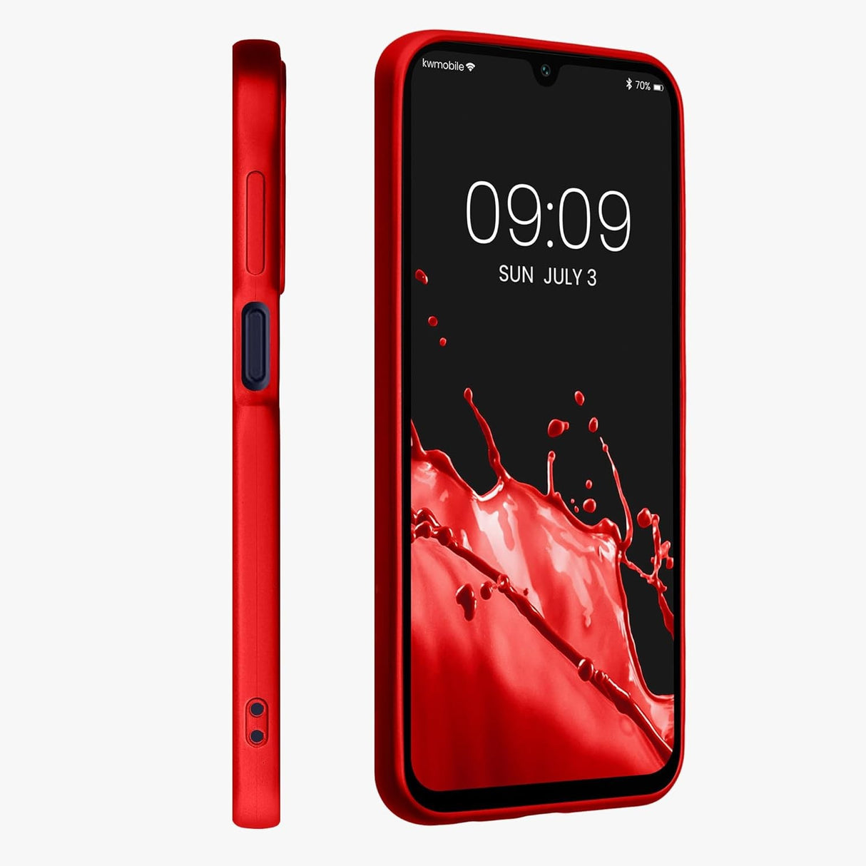 Husa de Protectie Matte TPU, Vivimall, pentru Xiaomi Redmi Note 12 5G, Protectie Camera, Antisoc, Antizgariere, Antialunecare, Acoperire Completa, Rosu - vivimall.ro