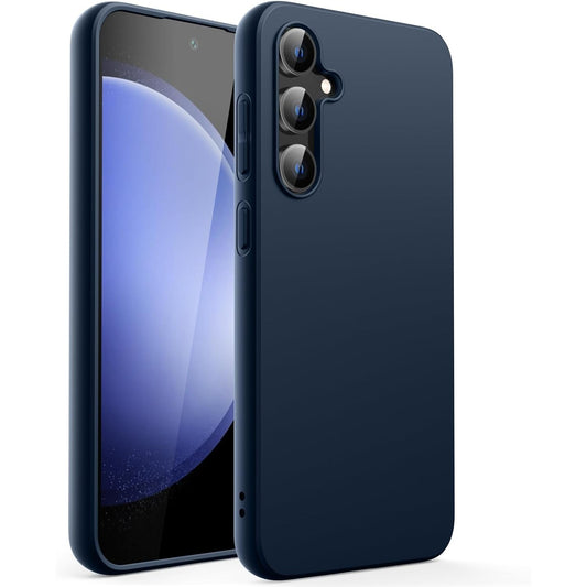 Husa de Protectie Matte TPU, Vivimall, pentru Xiaomi Redmi Note 12 5G, Protectie Camera, Antisoc, Antizgariere, Antialunecare, Acoperire Completa, Albastru - vivimall.ro