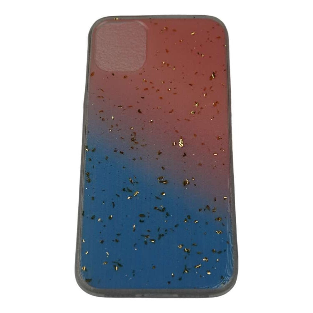 Husa de protectie pentru Apple iPhone 11 Pro Luxury Glitter Gradient Roz Albastru - vivimall.ro