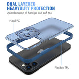 Husa de Protectie, Flippy, Bracket Series, pentru Apple iPhone 14 Plus, cu Suport si Protectie Camera, Albastru - vivimall.ro