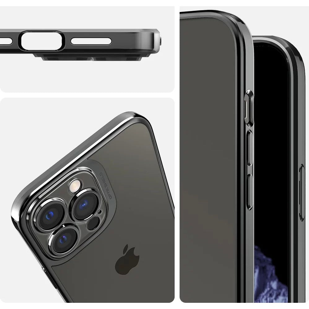 Husa de protectie pentru Apple iPhone 14 Pro, Flippy, Bracket series cu suport si protectie pentru camera, Negru - vivimall.ro