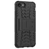 Husa de protectie Flippy pentru Apple iPhone 7/8 Defender Model 3 cu Suport, Negru - vivimall.ro