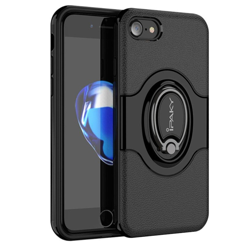 Husa de protectie pentru Apple iPhone 7/8 Ipaky Ring Negru - vivimall.ro