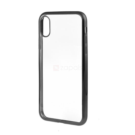 Husa de protectie pentru Apple iPhone X Tpu Electroplated Antisoc Negru - vivimall.ro