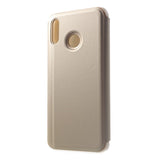 Husa de protectie pentru Huawei P Smart Flip Cover Oglinda Auriu - vivimall.ro