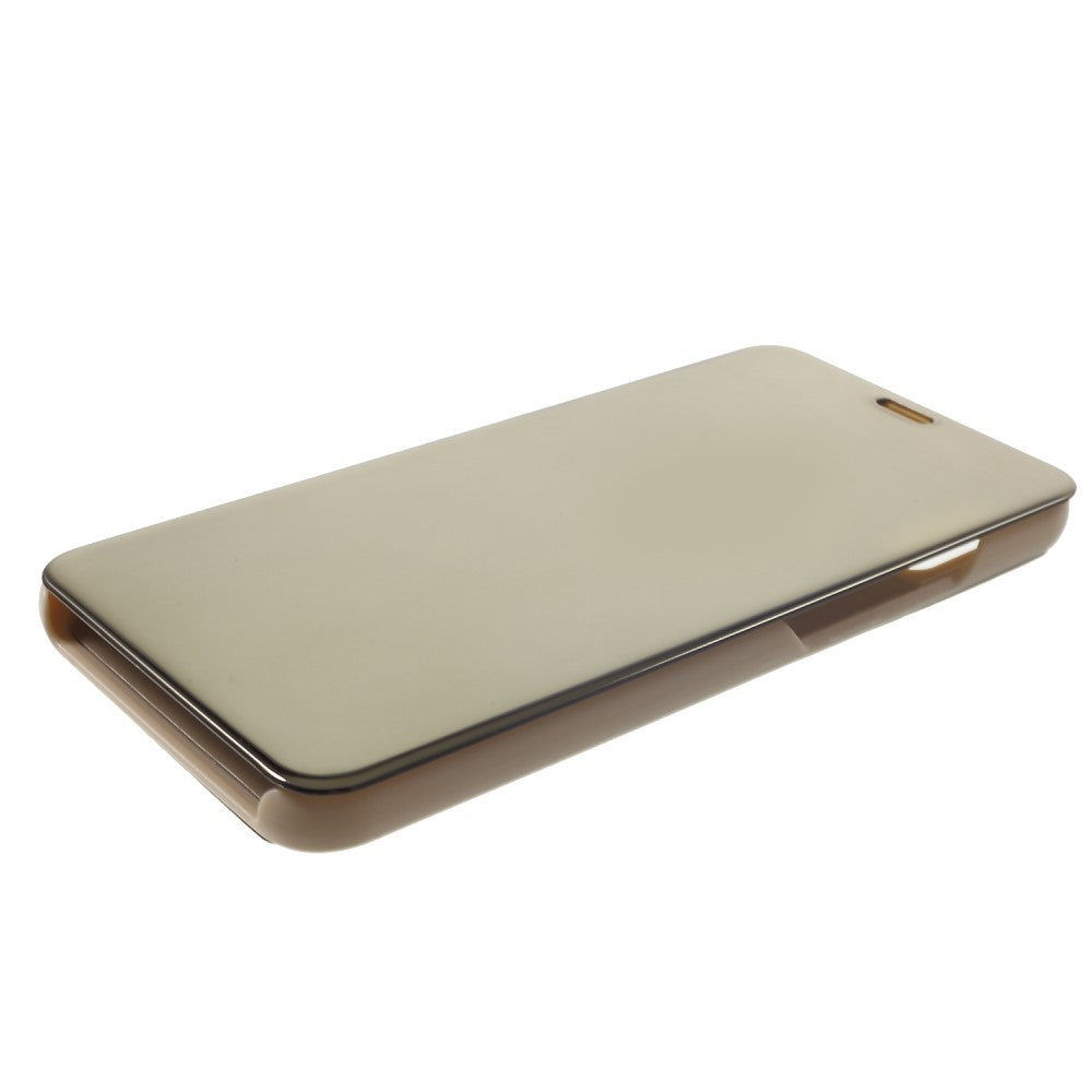 Husa de protectie pentru Huawei P Smart Flip Cover Oglinda Auriu - vivimall.ro