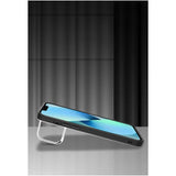 Husa de protectie pentru iPhone 14, cu suport metalic pentru camera, Bracket Series, Flippy, Protectie Antisoc, PC mat, silicon moale pe margini, Negru - vivimall.ro