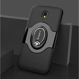 Husa de protectie pentru Samsung Galaxy J7 2017 Ipaky Ring Negru - vivimall.ro