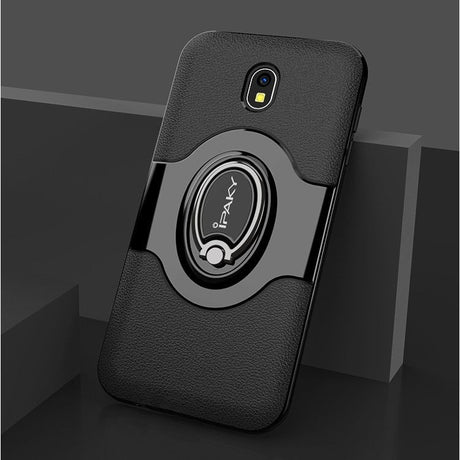 Husa de protectie pentru Samsung Galaxy J7 2017 Ipaky Ring Negru - vivimall.ro