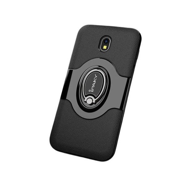 Husa de protectie pentru Samsung Galaxy J7 2017 Ipaky Ring Negru - vivimall.ro