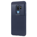 Husa de protectie pentru Samsung Galaxy S9 Plus Ipaky Elegant Grid Design TPU Hybrid Albastru - vivimall.ro