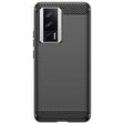 Husa de Protectie pentru Xiaomi Redmi 12, Vivimall, Protectie 360, din TPU cu element de Carbon, Anti Alunecare, 1.8 mm, Negru - vivimall.ro