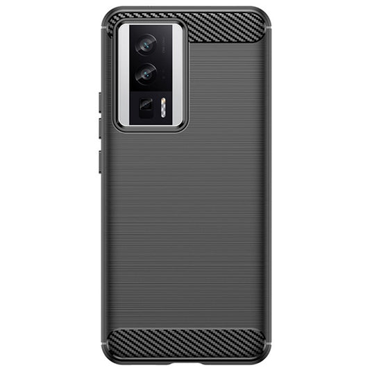 Husa de Protectie pentru Xiaomi Redmi 12, Vivimall, Protectie 360, din TPU cu element de Carbon, Anti Alunecare, 1.8 mm, Negru - vivimall.ro