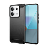 Husa de Protectie pentru Xiaomi Redmi Note 13 5G, Vivimall, Protectie 360, din TPU cu element de Carbon, Anti Alunecare, 1.8 mm, Negru - vivimall.ro
