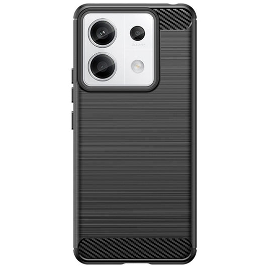 Husa de Protectie pentru Xiaomi Redmi Note 13 Pro, Vivimall, Protectie 360, din TPU cu element de Carbon, Anti Alunecare, 1.8 mm, Negru - vivimall.ro