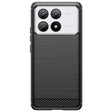 Husa de Protectie pentru Xiaomi Redmi Note 13C 5G, Vivimall, Protectie 360, din TPU cu element de Carbon, Anti Alunecare, 1.8 mm, Negru - vivimall.ro