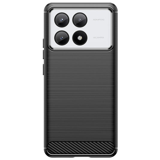 Husa de Protectie pentru Xiaomi Redmi Note 13C 5G, Vivimall, Protectie 360, din TPU cu element de Carbon, Anti Alunecare, 1.8 mm, Negru - vivimall.ro
