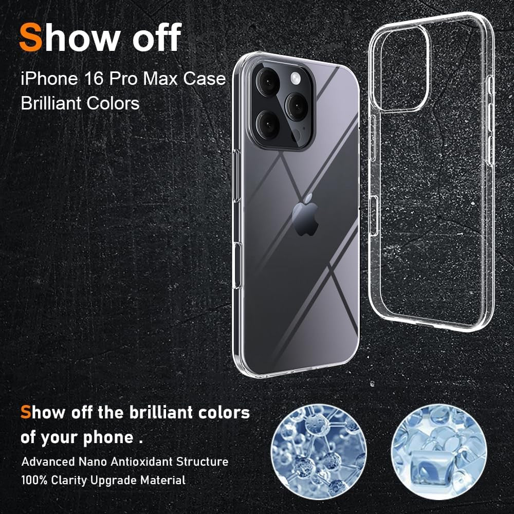 Detaliu decupaje husă iPhone 16 Pro Max – acces port, butoane și cameră foto