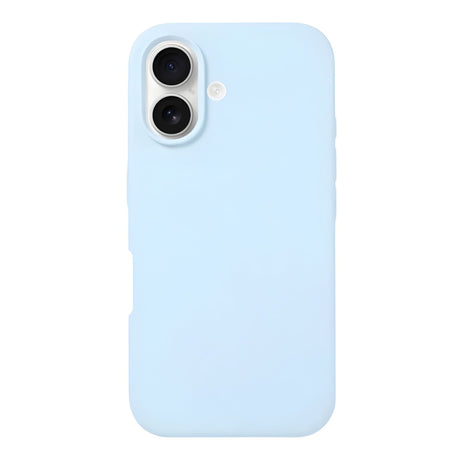 Husă Flippy Silicon Premium albastră pentru iPhone 16 Plus cu MagSafe, vedere frontală completă