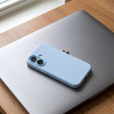 Husă Flippy MagSafe Series iPhone 16 Plus albastru, protecție 360° antisoc, vedere spate