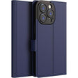 Husa de Protectie Tip Carte, Vivimall, pentru Apple iPhone 11 Pro Max, Flip Cover Oglinda, din Piele Ecologica si PC, Albastru - vivimall.ro
