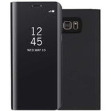 Husa de Protectie Tip Carte, Flippy, pentru Xiaomi Redmi 8A, Flip Cover Oglinda, din Piele Ecologica si PC, Neagra - vivimall.ro