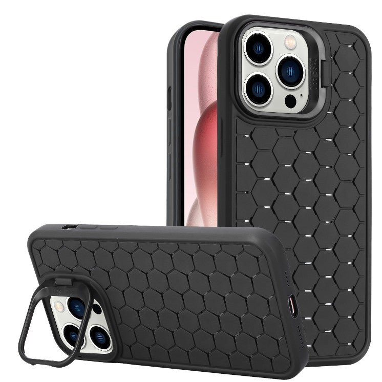 Husa de Protectie TPU, Vivimall, pentru Apple iPhone 14 Pro Max, 3D Cube, cu Inel, Protectie Camera, Antisoc, Antizgariere, Antialunecare, Acoperire Completa, Negru - vivimall.ro