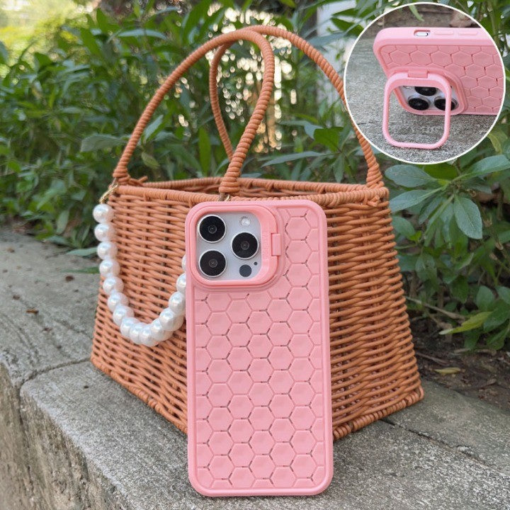 Husa de Protectie TPU, Vivimall, pentru Apple iPhone 15 Pro, 3D Cube, cu Inel, Protectie Camera, Antisoc, Antizgariere, Antialunecare, Acoperire Completa, Roz - vivimall.ro