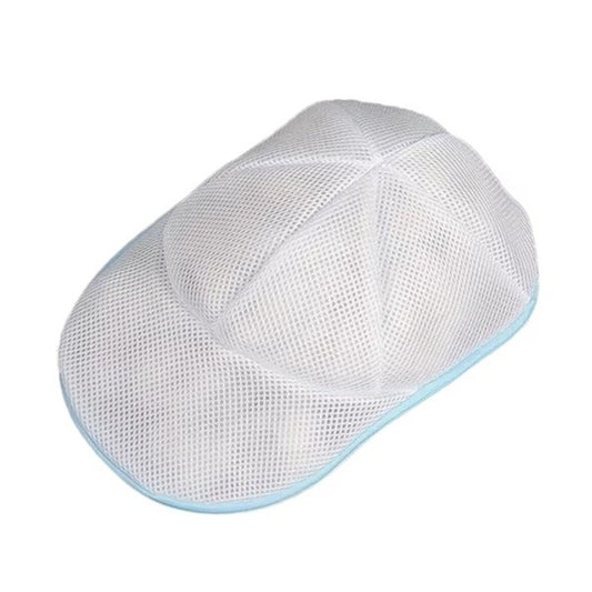 Husa de Spalare Sapca, Vivimall, pentru Masina de Spalat, din Poliester, Circumferinta 53 cm, cu Fermoar, Alb/Albastru - vivimall.ro