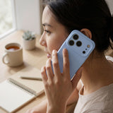 Husă Flippy MagSafe Shield iPhone 17 Pro, textură mată anti-alunecare, vedere laterală