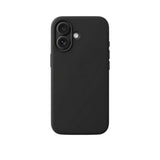 Husă Flippy iPhone 17 din silicon lichid negru, vedere frontală, protecție 360° și compatibilitate MagSafe