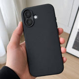 Detaliu interior microfibră husă Flippy iPhone 17 negru, protecție anti-zgârieturi pentru ecran