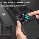 Husa Defender cu Stand pentru iPhone 11 Pro, Negru, Suport reglabil, Antisoc, Protectie glisanta pentru camera, Flippy - vivimall.ro