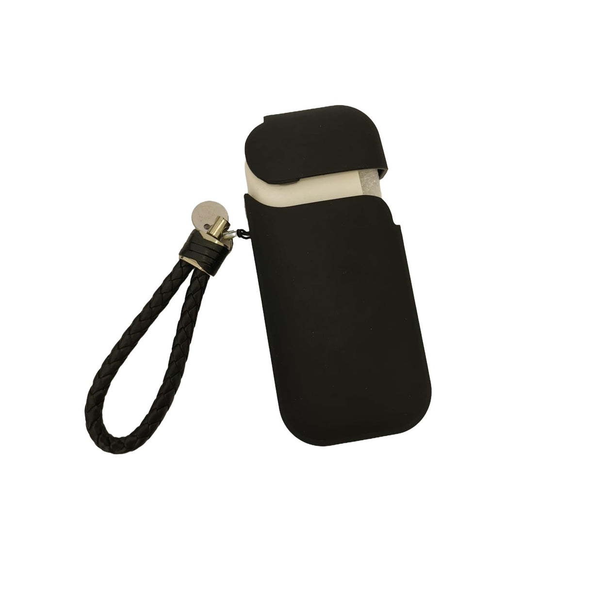Husa Vivimall pentru IQOS 2.4 Plus, Capac de Protectie, Anti Soc si Zgarieturi, Full Body, din Plastic cu Agatatoare, 11.5 x 5 x 2.3 cm, Negru - vivimall.ro