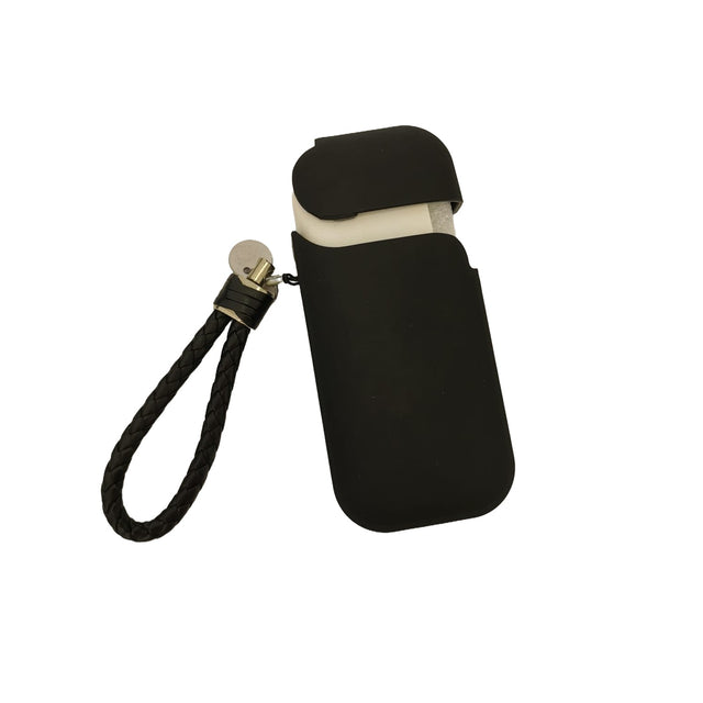 Husa Vivimall pentru IQOS 2.4 Plus, Capac de Protectie, Anti Soc si Zgarieturi, Full Body, din Plastic cu Agatatoare, 11.5 x 5 x 2.3 cm, Negru - vivimall.ro