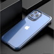 Husă hibrid Defender MG Series pentru iPhone 14, culoare albastru, vedere frontală