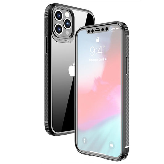 Husa Hibrid Defender MG Series pentru iPhone 14 Pro, Vivimall, Protectie Antisoc, Negru - vivimall.ro