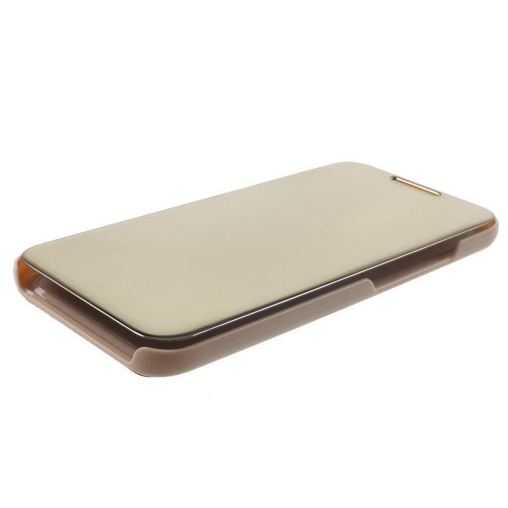 Husa Huawei Mate 20 Lite Flip Cover Oglinda Auriu - vivimall.ro