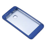 Husa Huawei P10 Plus Full Silicone 360 Albastru + Folie de protectie - vivimall.ro