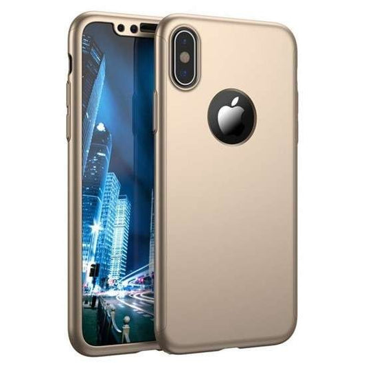 Husa Huawei P40 Lite Full Cover 360 Auriu + Folie de protectie - vivimall.ro