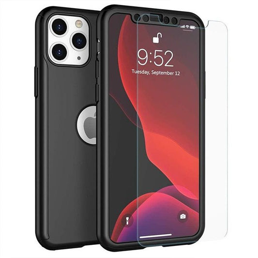 Husa Huawei Y9 2019 Full Cover 360 Negru + Folie de protectie - vivimall.ro