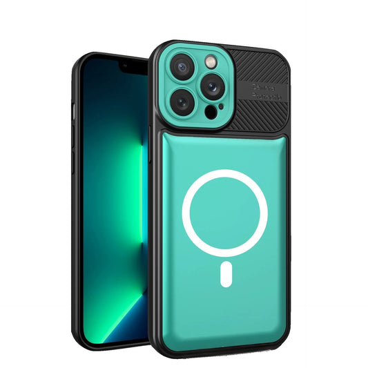 Husa Urban Armor pentru Samsung A13 4G Verde deschis, Suport Auto Magnetic, Protectie Antisoc, Vivimall - vivimall.ro