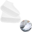 Husa Incaltaminte, Vivimall, Impermeabila, Antiderapanta, din Latex, 13 x 13 x 2 cm, Marime L 41-47 cm, Alb - vivimall.ro