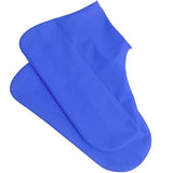 Husă impermeabilă albastră Vivimall pliată, dimensiuni 13x13x2 cm, ușor de transportat